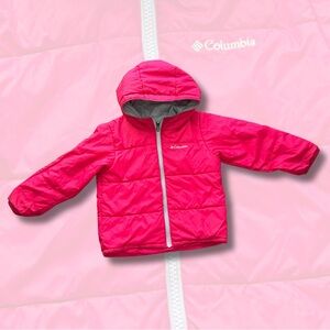 Reversible Columbia Fuchsia Hooded Jacket